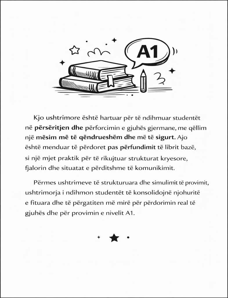 Ushtrimore per nivelin A1